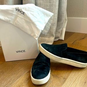 Vince Berlin Black Sneaker Flat slip on